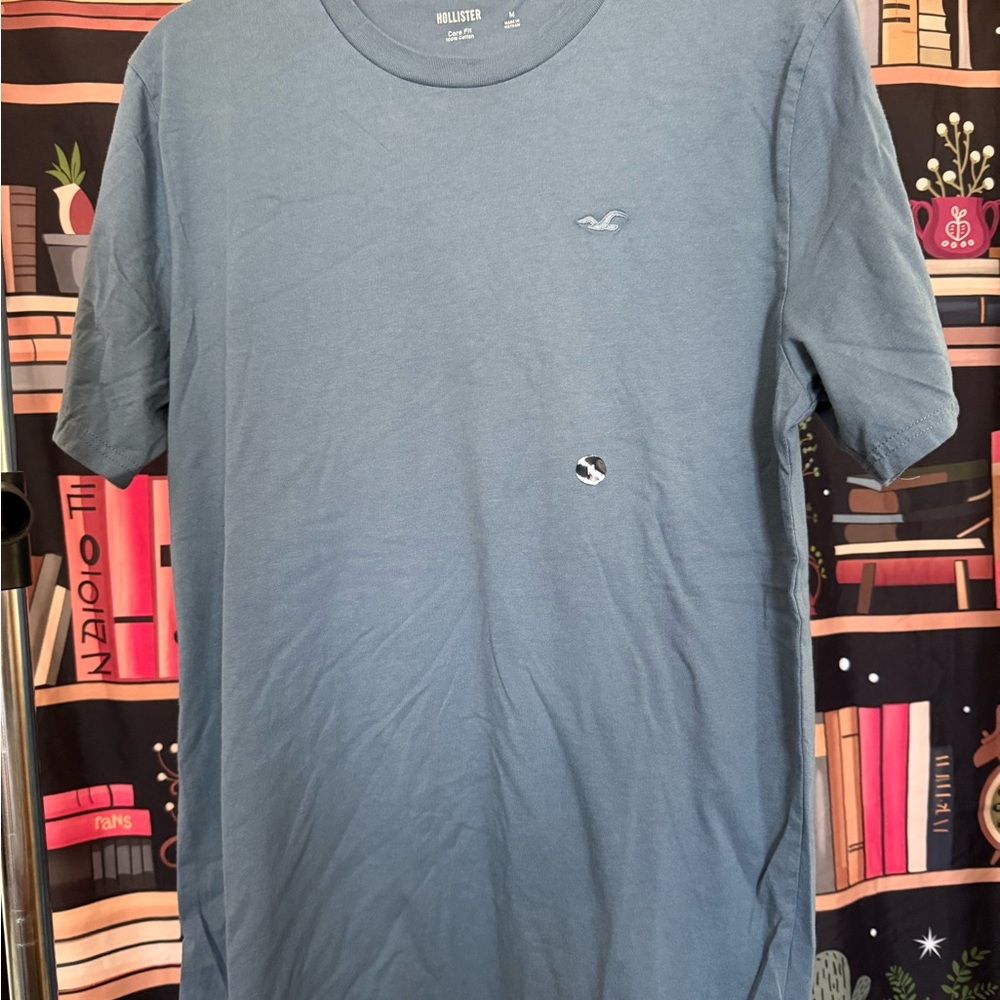 Hollister Men's Slate Blue Short Sleeve Tee